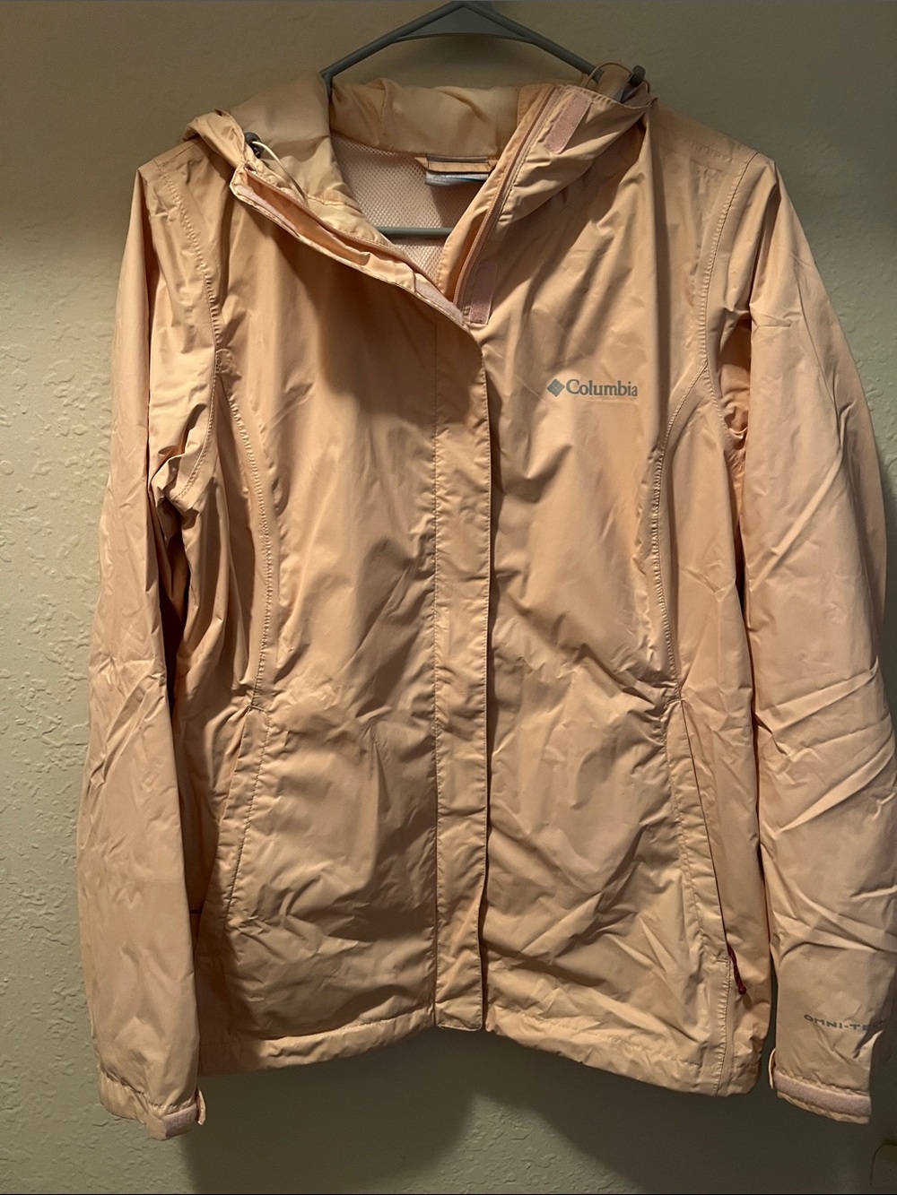 Columbia Women's Pale Pink Hooded Packable Ski/Snow Jacket